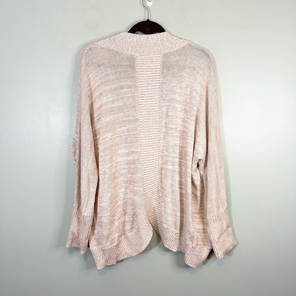 Lane Bryant Women's Tan Cotton Blend Open Front Cardigan Sweater Size 18/20 NWT - Picture 2 of 9